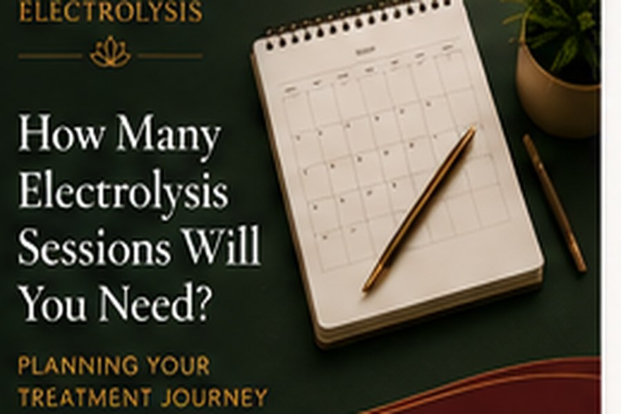 Treatment planning guide showing how many electrolysis sessions are needed
